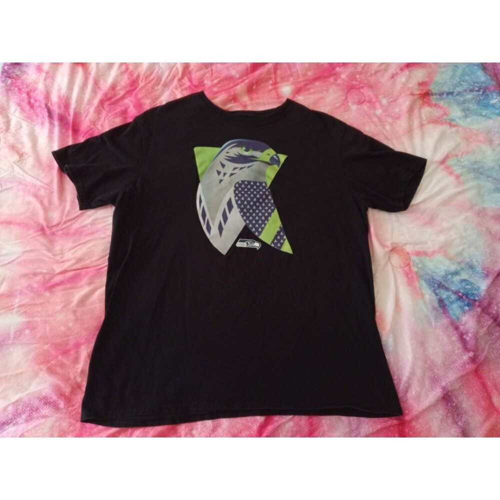 Seattle Seahawks Black Shirt Men's Large NFL Football Fanatics